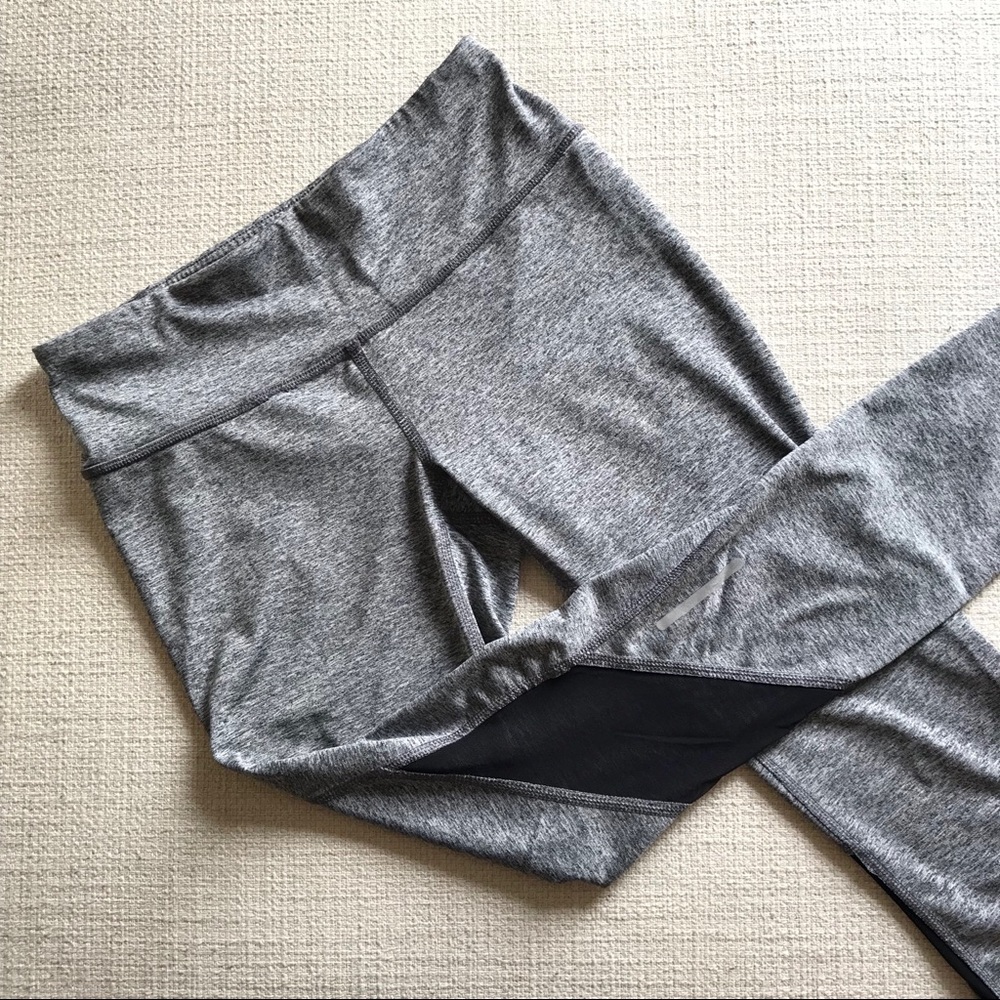 Reebok Leggings - Grey and Black with Mesh